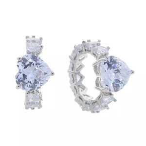 Silver heart ring size 8